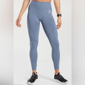 Gymshark Seamless Leggings in Evening Blue Marl